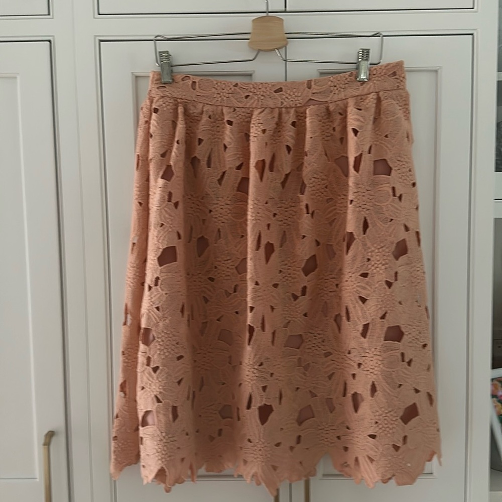 Women’s ASOS SKIRT, size 12 color light salmon